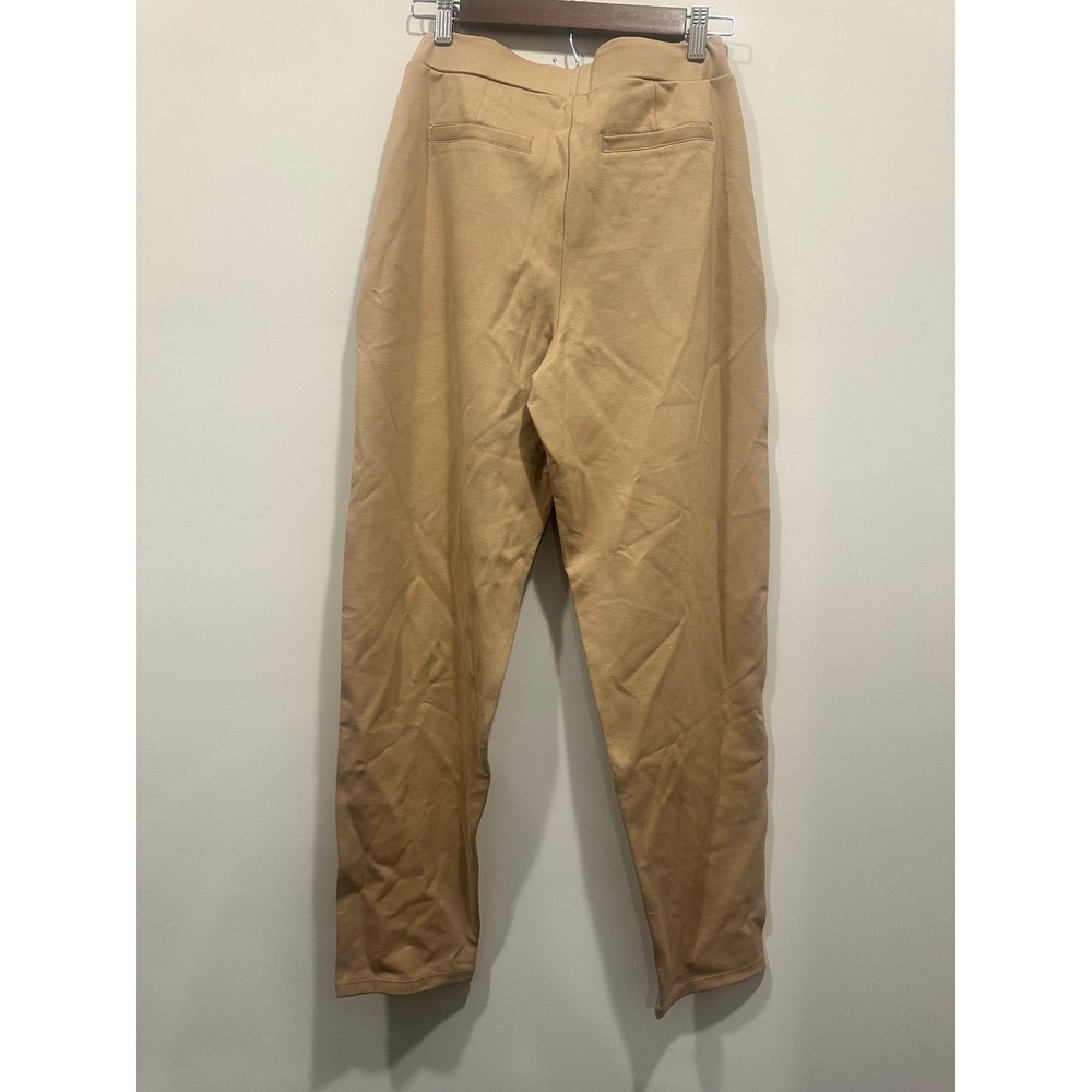 Halara Tan High Waisted Pleated Tapered Trousers Pants Small NWT - Picture 4 of 4
